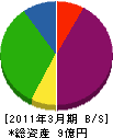 丸三商会 貸借対照表 2011年3月期