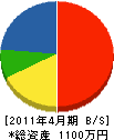 細沼電気商会 貸借対照表 2011年4月期
