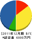 田場組 貸借対照表 2011年12月期