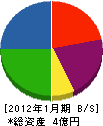 田畑技建工業 貸借対照表 2012年1月期