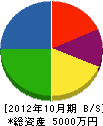 小泉工務店 貸借対照表 2012年10月期