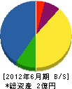 浅野電設 貸借対照表 2012年6月期