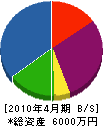 田中建機 貸借対照表 2010年4月期