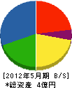 竹原重建 貸借対照表 2012年5月期