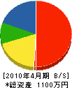 細沼電気商会 貸借対照表 2010年4月期