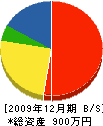 大塚工務店 貸借対照表 2009年12月期