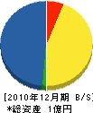 中村造園 貸借対照表 2010年12月期