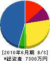 富田住建 貸借対照表 2010年6月期