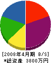 海生電気 貸借対照表 2008年4月期