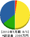 片山庭園 貸借対照表 2012年5月期