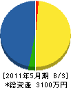 木村塗装 貸借対照表 2011年5月期