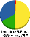 松山建設 貸借対照表 2009年12月期