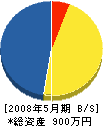 片岡建設 貸借対照表 2008年5月期