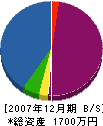 岱明設備工業 貸借対照表 2007年12月期