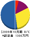 斉藤美装店 貸借対照表 2009年10月期