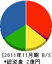 中村建興 貸借対照表 2011年11月期