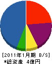 竹内工業所 貸借対照表 2011年1月期