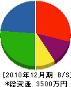 坂梨土木 貸借対照表 2010年12月期