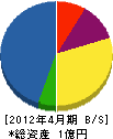 田中電機 貸借対照表 2012年4月期
