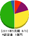 池田工務店 貸借対照表 2011年5月期