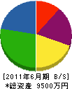 千代徳組 貸借対照表 2011年6月期