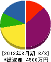 広瀬電工 貸借対照表 2012年3月期