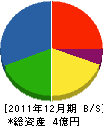 千葉設備工業 貸借対照表 2011年12月期