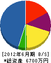 岡本工業所 貸借対照表 2012年6月期