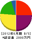 柴田組 貸借対照表 2012年6月期