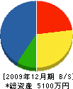 寺尾建設 貸借対照表 2009年12月期