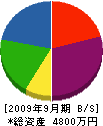 中曽根建設 貸借対照表 2009年9月期