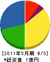 日興工業 貸借対照表 2011年5月期