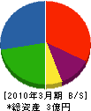 秋田電機建設 貸借対照表 2010年3月期