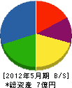 長坂組 貸借対照表 2012年5月期