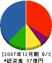 昭石化工 貸借対照表 2007年12月期