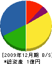 高松建設工業 貸借対照表 2009年12月期
