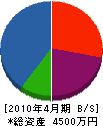 國井建設興業 貸借対照表 2010年4月期