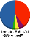 四国ニチレキ工事 貸借対照表 2010年3月期