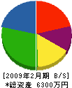 福華園 貸借対照表 2009年2月期