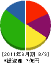 豊田組 貸借対照表 2011年6月期