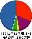 沼沢水道施設工業 貸借対照表 2012年12月期