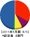 沖縄土木 貸借対照表 2011年5月期