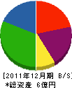 丸勝小野商事 貸借対照表 2011年12月期