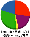 下野総合開発 貸借対照表 2009年7月期