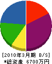 秋山塗装 貸借対照表 2010年3月期