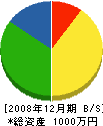 鈴木建設 貸借対照表 2008年12月期