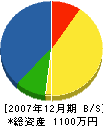 平元建設 貸借対照表 2007年12月期