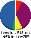 大南良蔵畳店 貸借対照表 2009年12月期