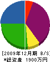 長谷川組 貸借対照表 2009年12月期