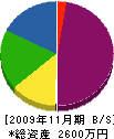 堤工業所 貸借対照表 2009年11月期